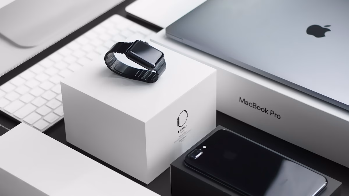 Apple event logo and hardware lineup representing the March 2026 launches.