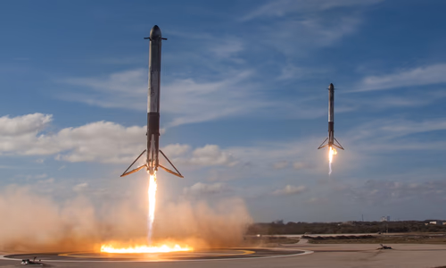 Rocket launching representing SpaceX IPO plans for June 2026 with $1.75 trillion target valuation