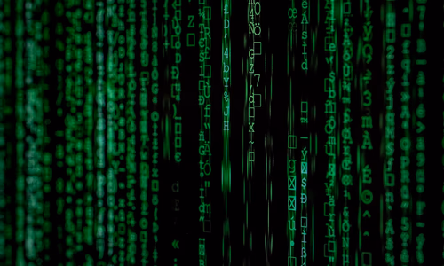 Abstract green code on a dark screen representing cybersecurity vulnerabilities and Claude Mythos AI model zero-day discovery in Project Glasswing April 2026