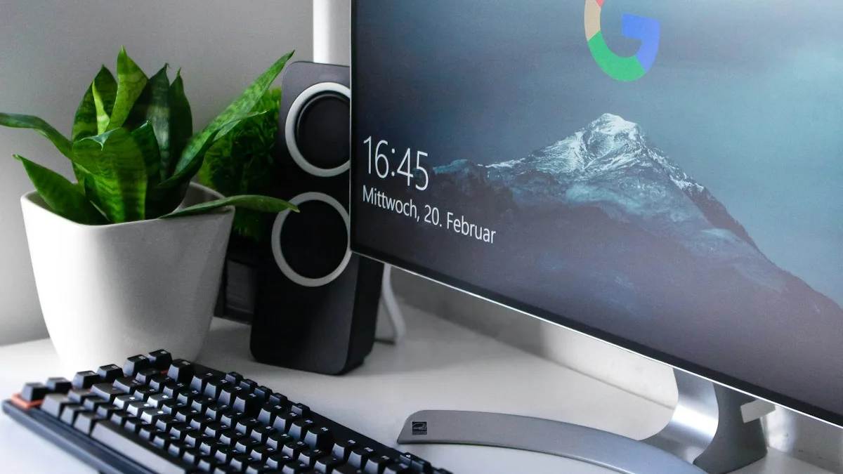 A small, power-efficient home server connected to a router, with a digital overlay of a secure encrypted tunnel, representing a private home VPN.