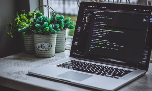 A security hardware key plugged into a laptop, representing robust multi-factor authentication and digital sovereignty.