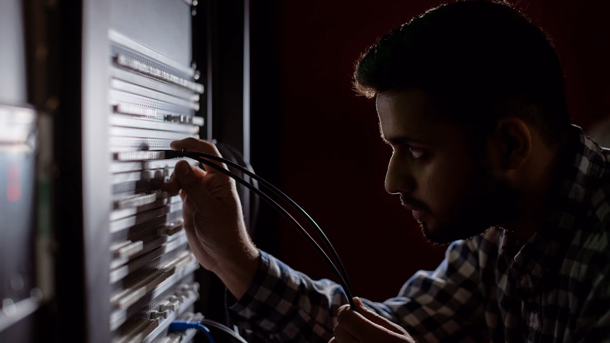 Ubuntu 24.04 terminal showing ip addr output with network interfaces and IP addresses, ss -tlnp output showing listening services with their PIDs, and ufw status showing active firewall rules.