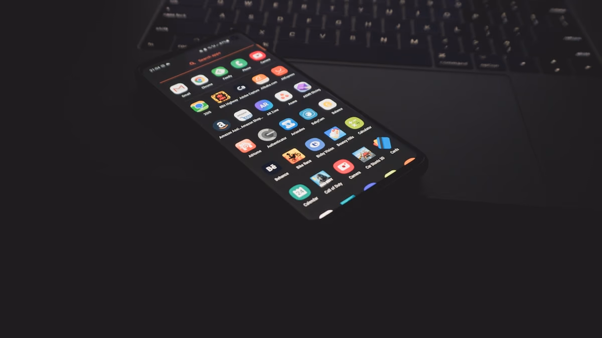 Android logo with security shield overlay