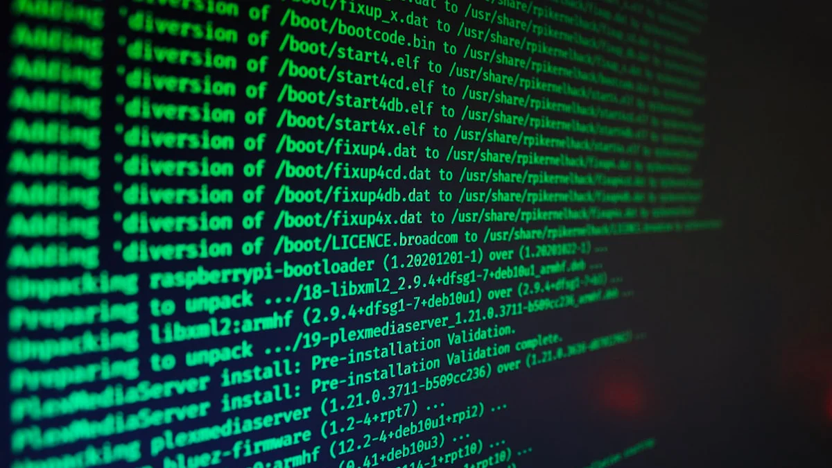 A laptop screen displaying the Linux terminal with a privacy-focused distribution logo, representing the switch to an open-source, sovereign operating system.