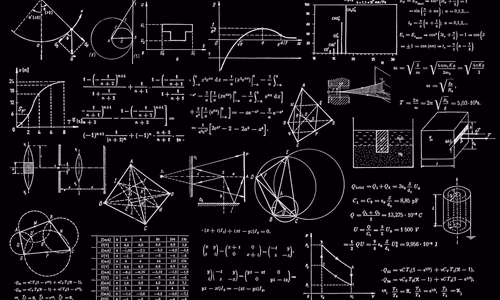 A visualization of quantum computing and encryption algorithms.
