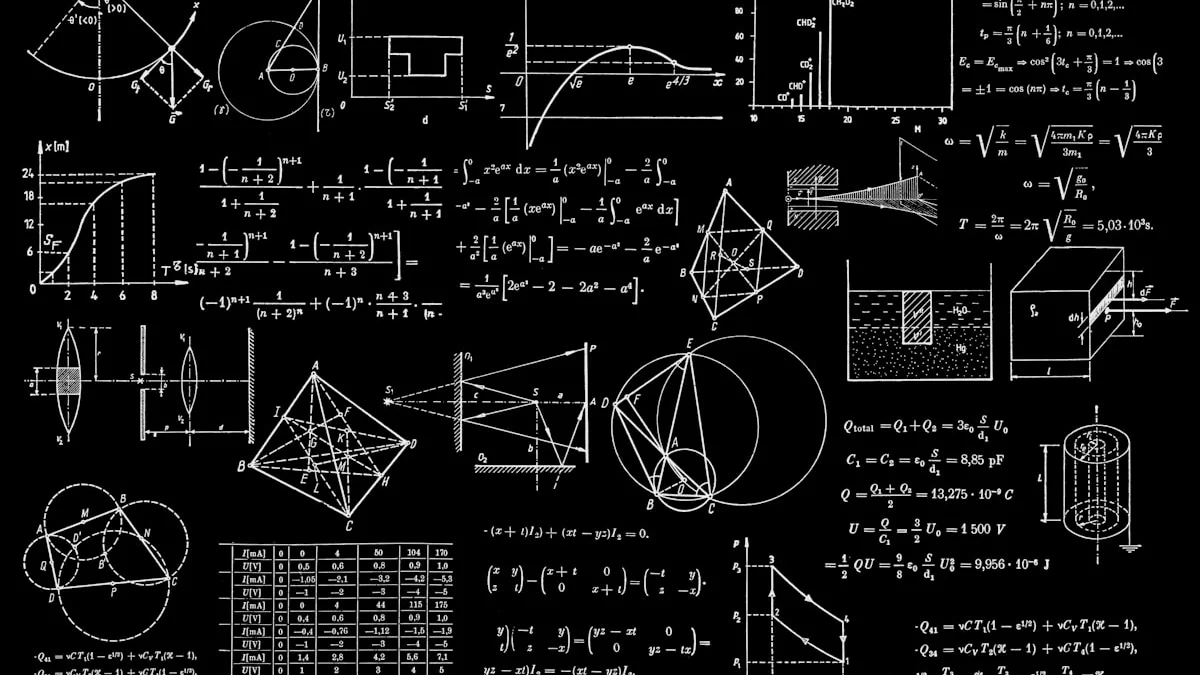 A visualization of quantum computing and encryption algorithms.