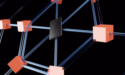 Abstract visualization of open-source code nodes connecting globally, representing the decentralized AI movement.