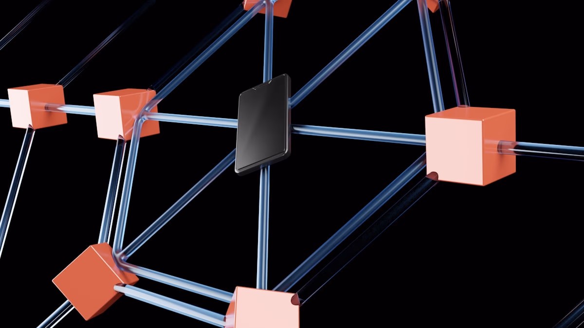 Abstract visualization of open-source code nodes connecting globally, representing the decentralized AI movement.