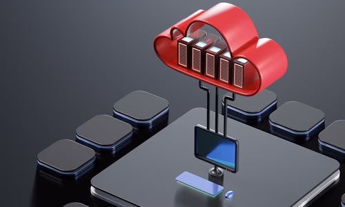 A sleek, modern home server setup representing digital independence.