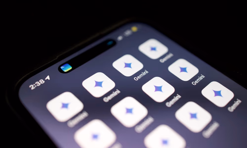 A futuristic smartphone interface showing autonomous task flows being executed by an AI agent.
