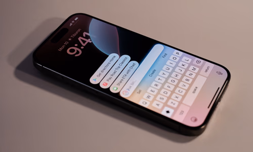 Conceptual visualization of an AI agent navigating a complex network of tasks and applications.