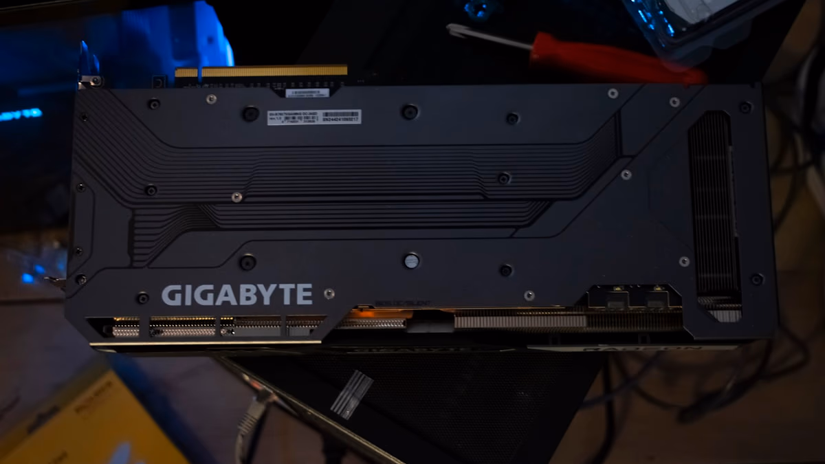 A high-tech server rack with glowing blue lights, representing the advanced AI infrastructure at the center of the Supermicro smuggling scandal.