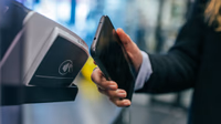 European digital payments concept showing a smartphone wallet and financial network links across Europe