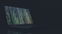 Abstract digital lock and code representing browser security vulnerabilities