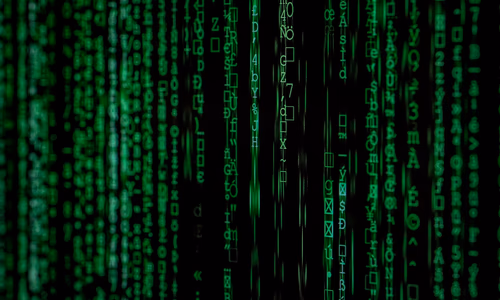Abstract green code on a dark screen representing cybersecurity vulnerabilities and Claude Mythos AI model zero-day discovery in Project Glasswing April 2026