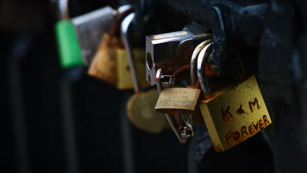 A secure digital vault representing encrypted password management.