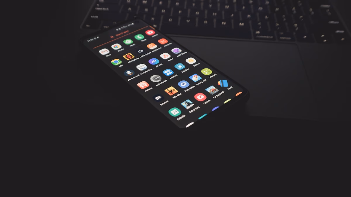 Android logo with security shield overlay