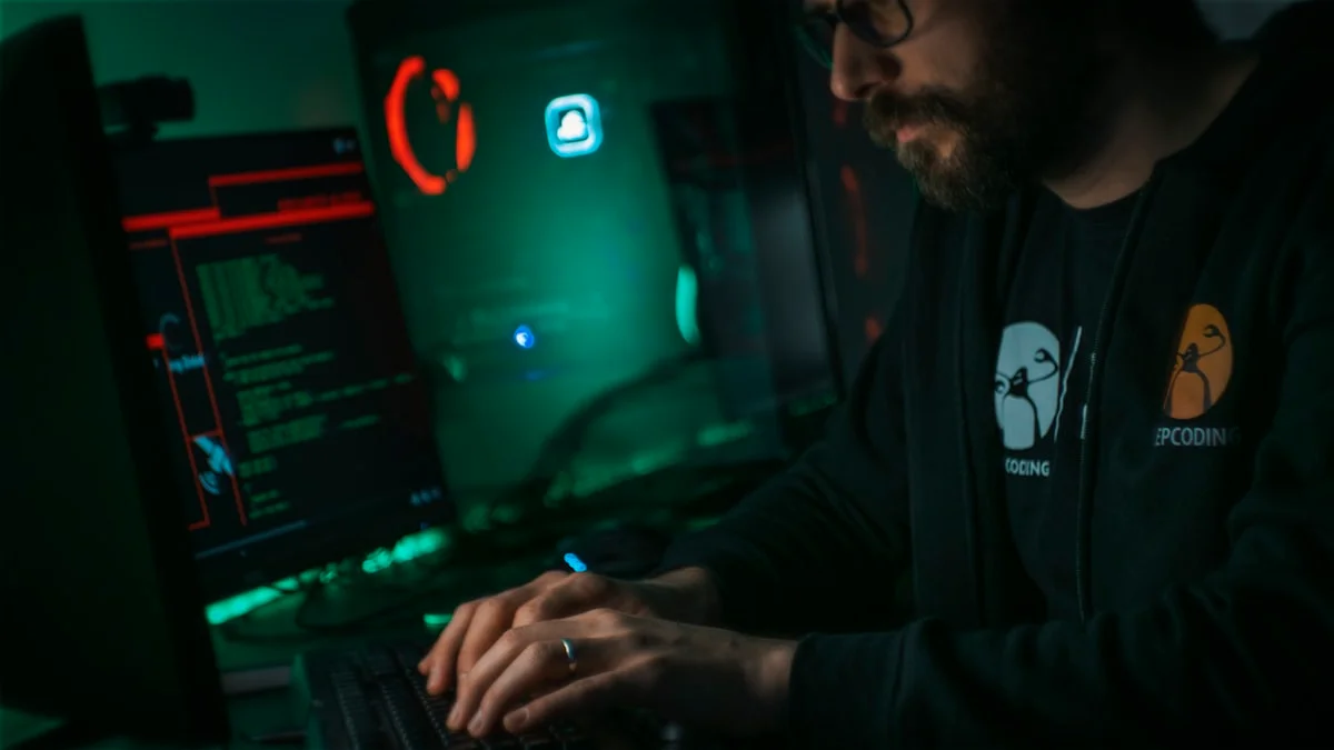 Digital code representation with a cyber security theme