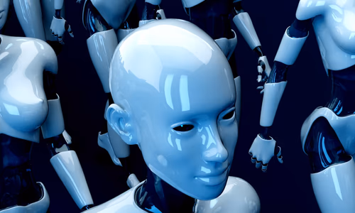 A conceptual visualization of multiple AI agents collaborating across a global digital workspace, representing the shift to agentic automation.