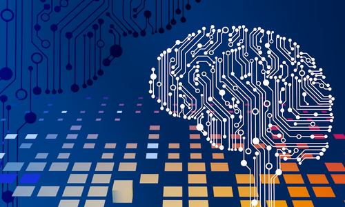 A sleek, futuristic representation of a central AI processing unit, symbolizing the power of infrastructure gatekeepers in the AGI era.