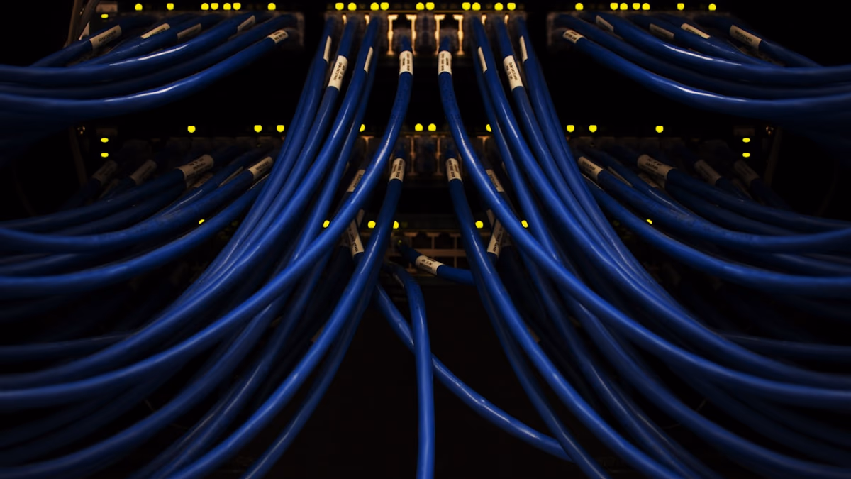 A network-wide ad blocker represented as a digital shield for all devices.