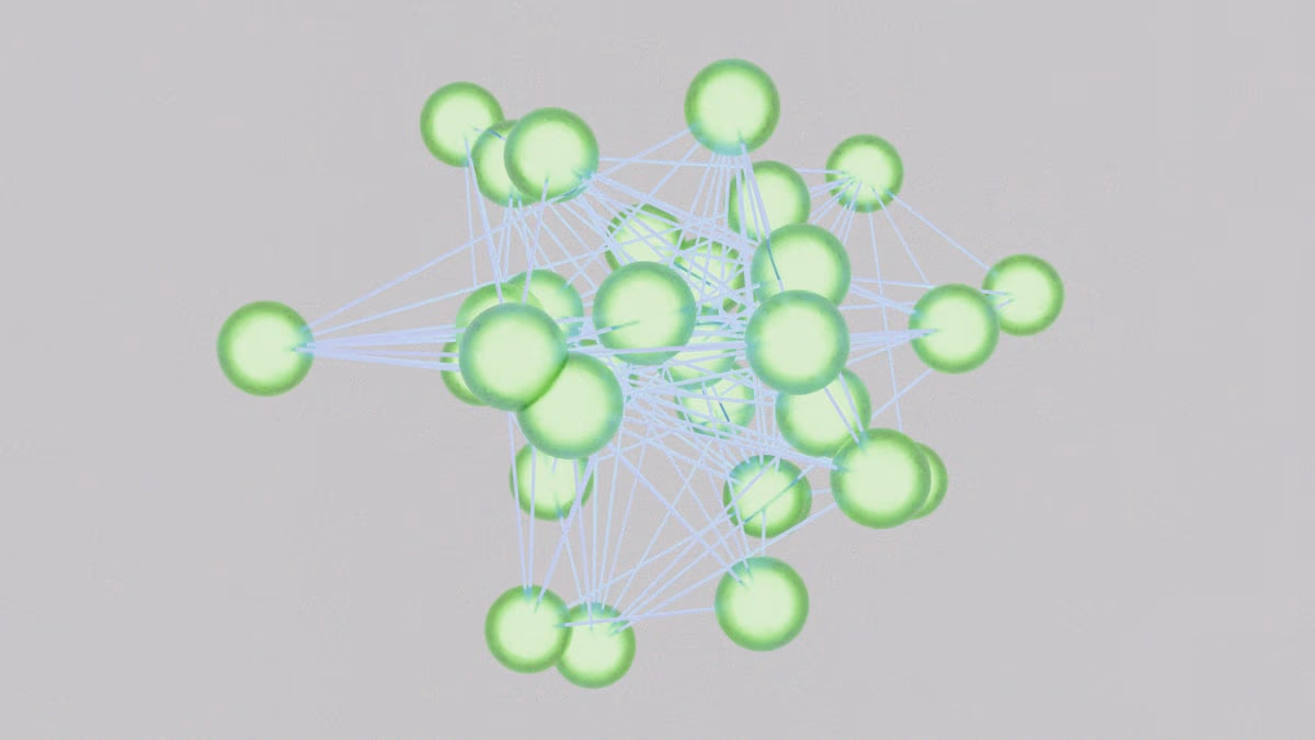 Digital visualization of open-source network connections and neural pathways.